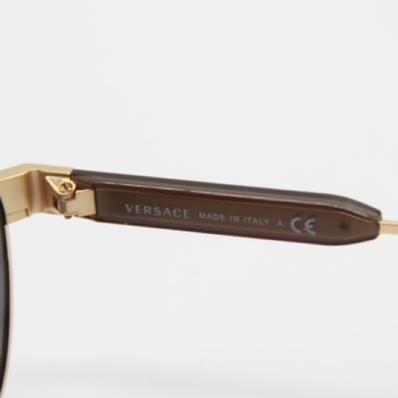 NEW VERSACE SUNGLASSES VERSACE VE2223 1002/87 AVIATOR EYEWEAR VERSACE VE 2223 - Picture 8 of 9